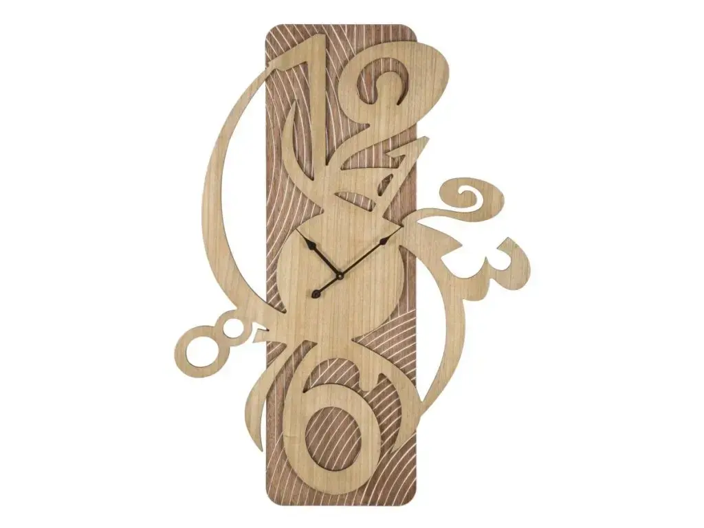 Nástěnné hodiny Wolly 70 cm hnědé