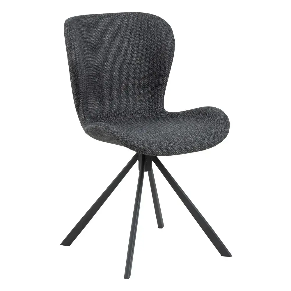 Otočná jídelní židle Batilda A1 šedá/černá