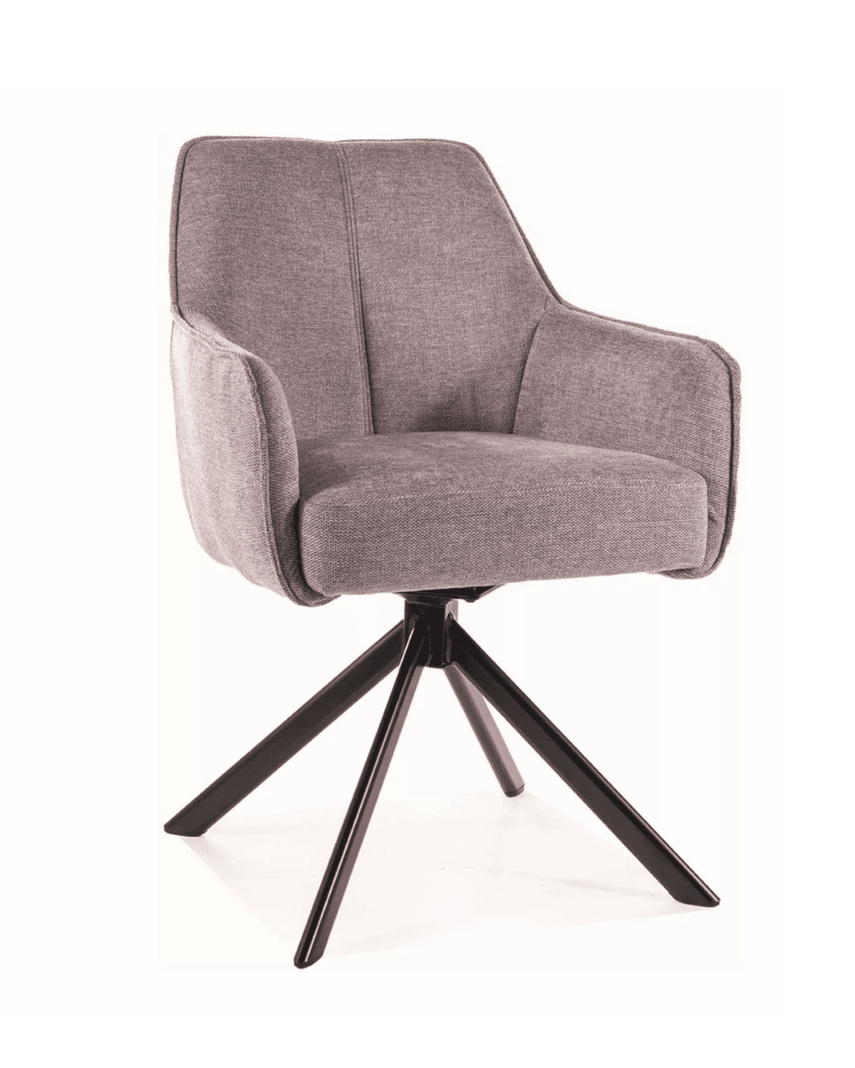 Otočné jídelní křeslo Notti šedé