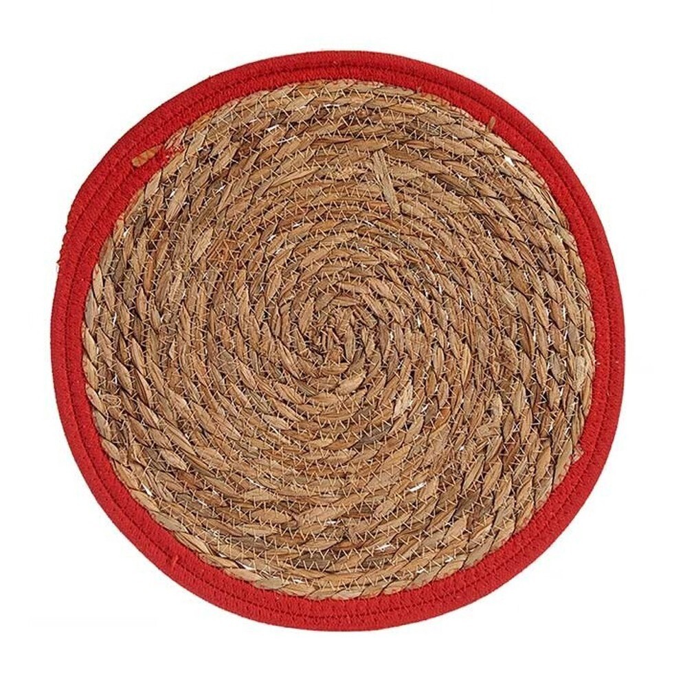 Podložka na stůl z mořské trávy BLUEBO 35 cm hnědá