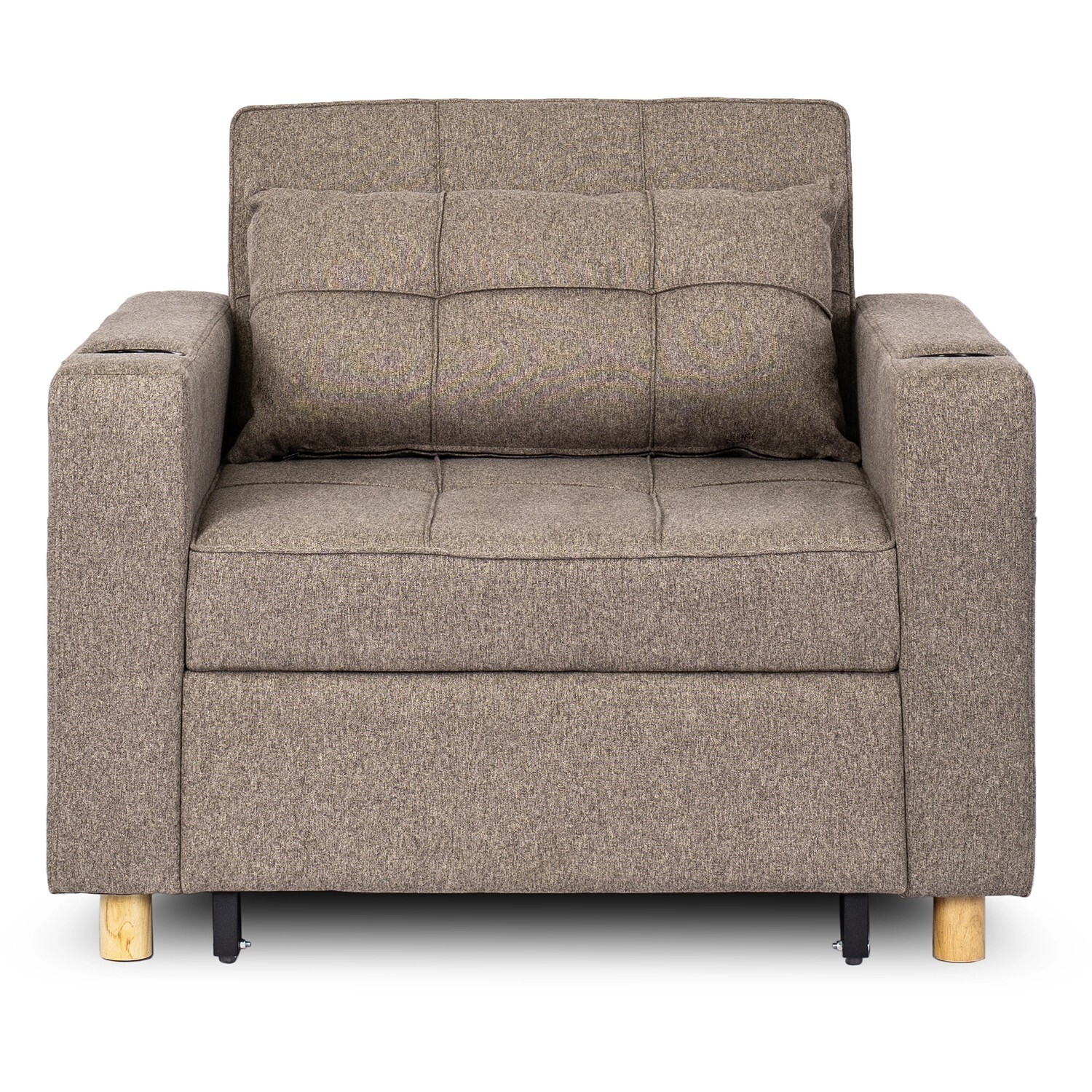 Polohovatelné křeslo Solor hnědé