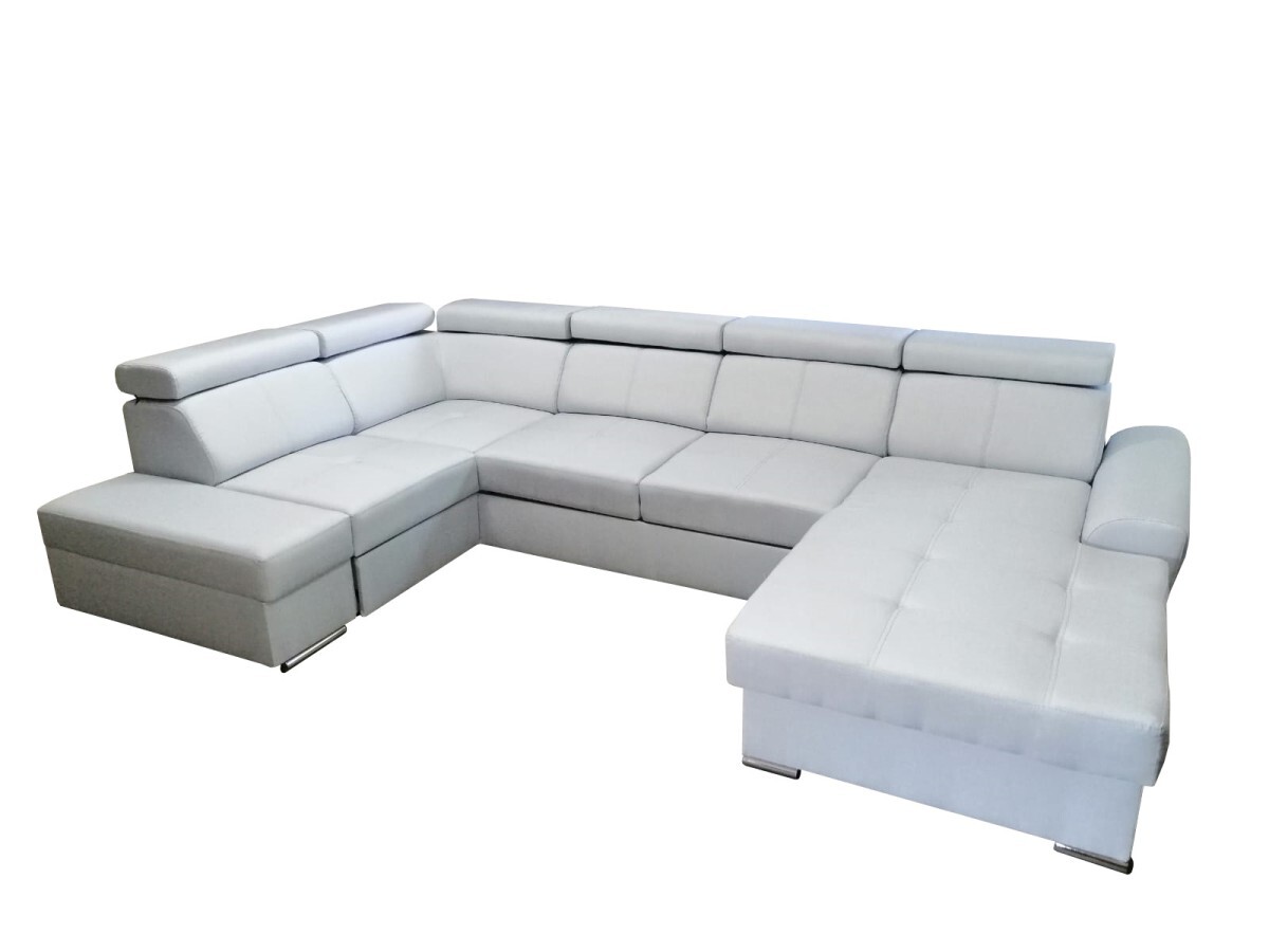 Rohová rozkladacia pohovka s leňoškou Colt II krémová