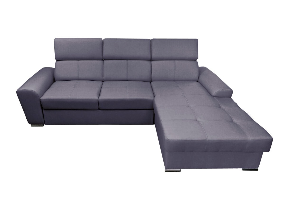 Rohová rozkladacia pohovka s leňoškou Colt tmavo šedá