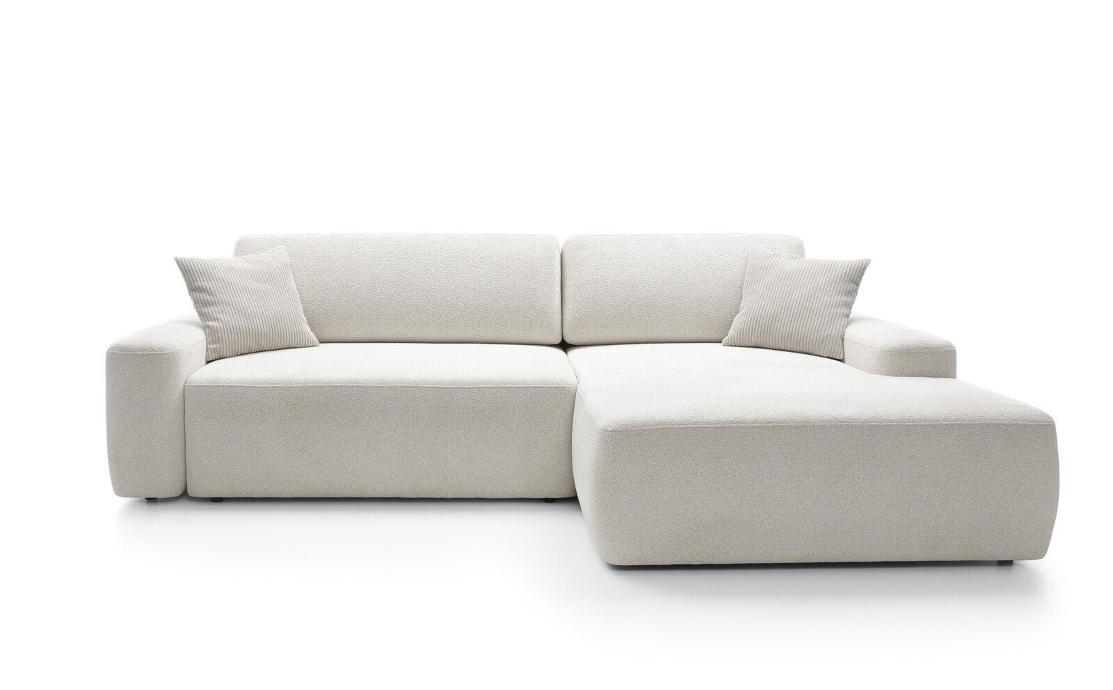 Rohová sedacia súprava Bouli M biela pravá