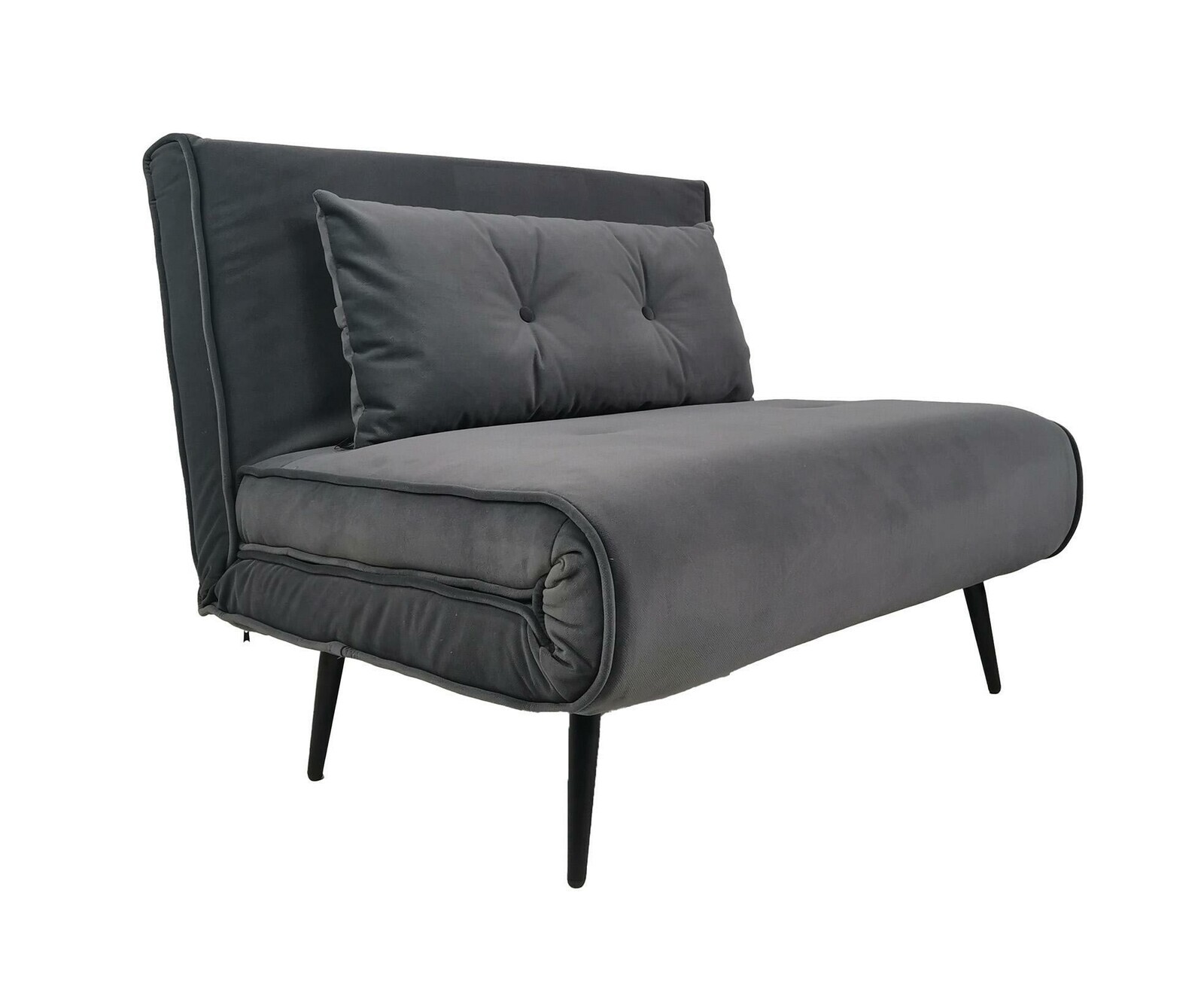 Rozkládací pohovka Sofa Evita 100 cm tmavě šedá