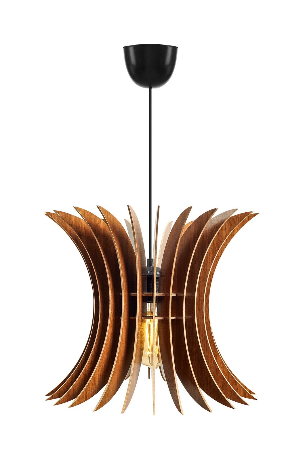 Stropní svítidlo Waty ořech