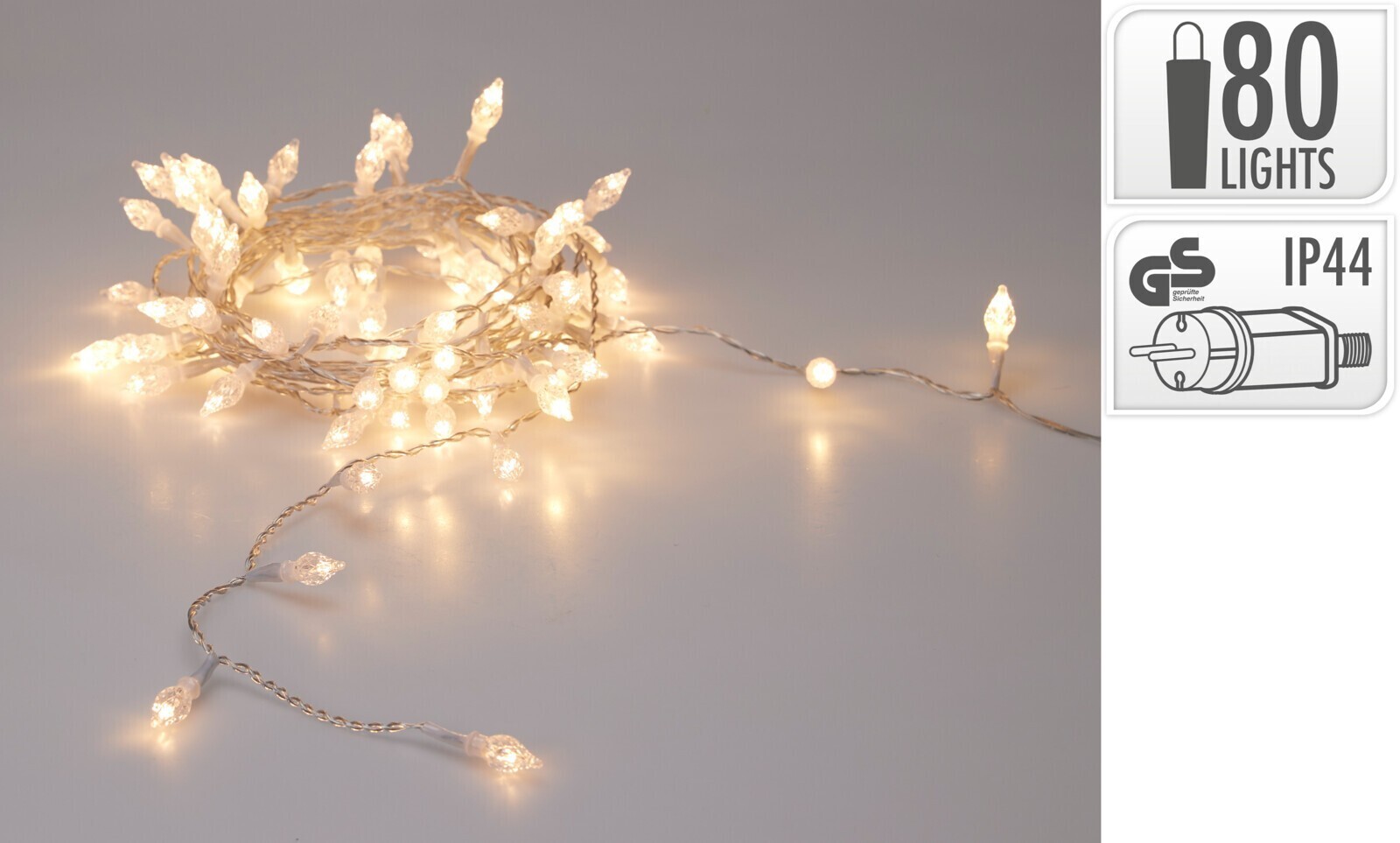 Světelný LED řetěz Olson teplý bílý