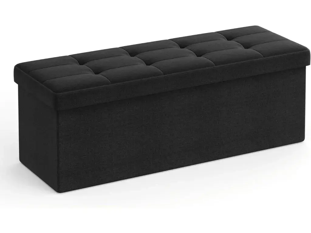 Taburet Soor s úložným prostorem černý