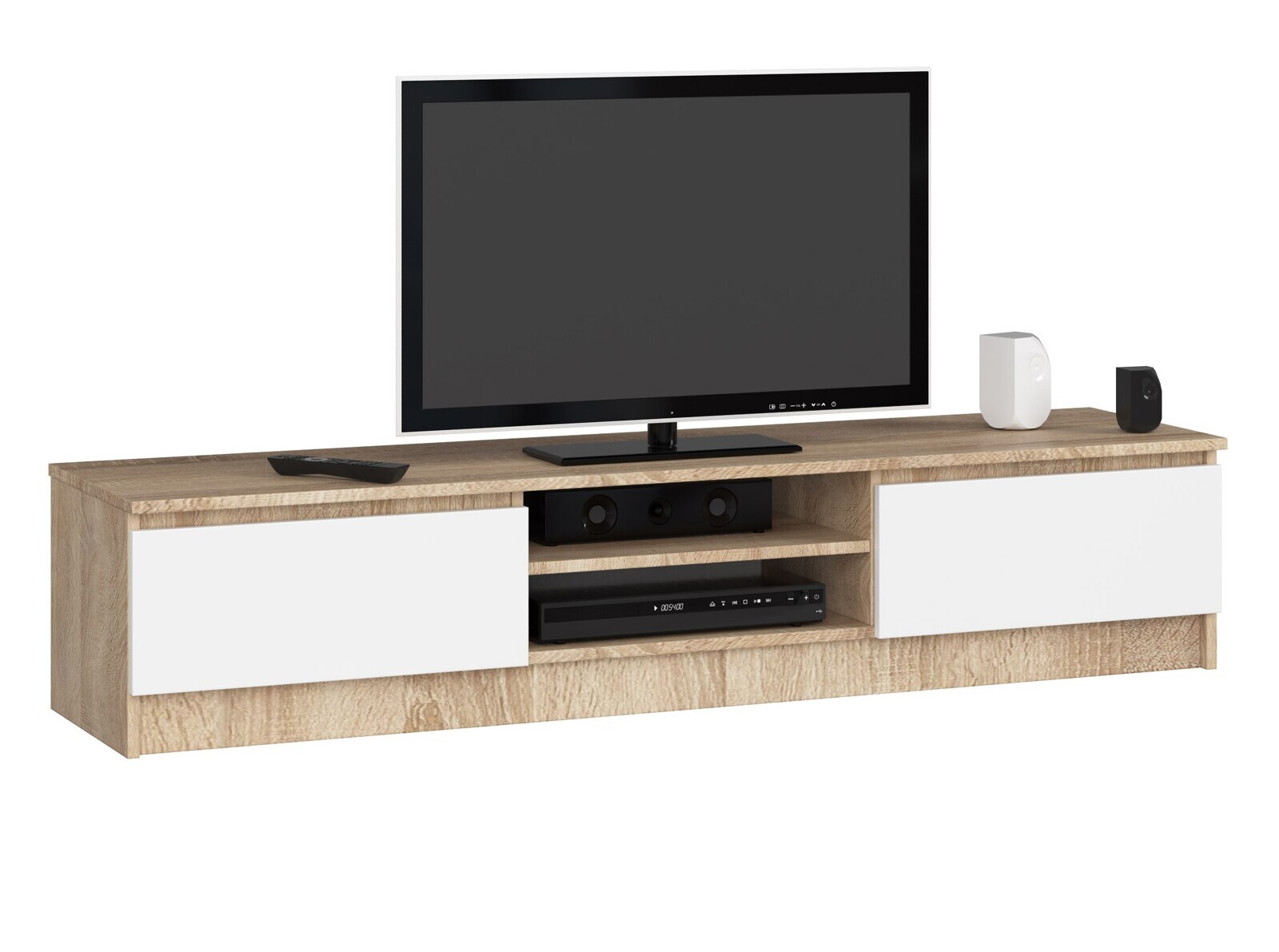 TV stolík Ronon 160 cm sonoma/biely