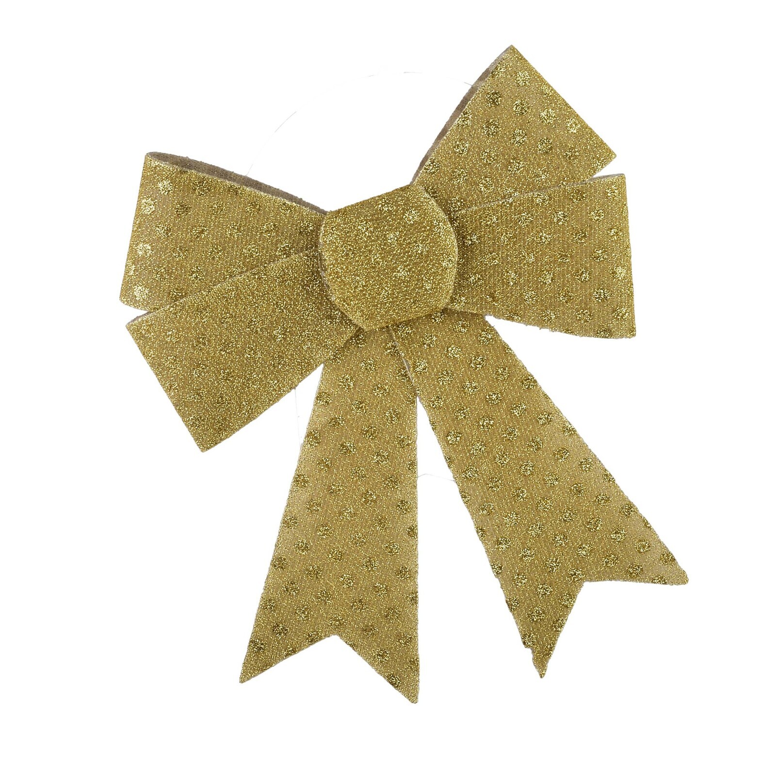 Vánoční dekorativní mašle Santa Lila 22x25 cm zlatá