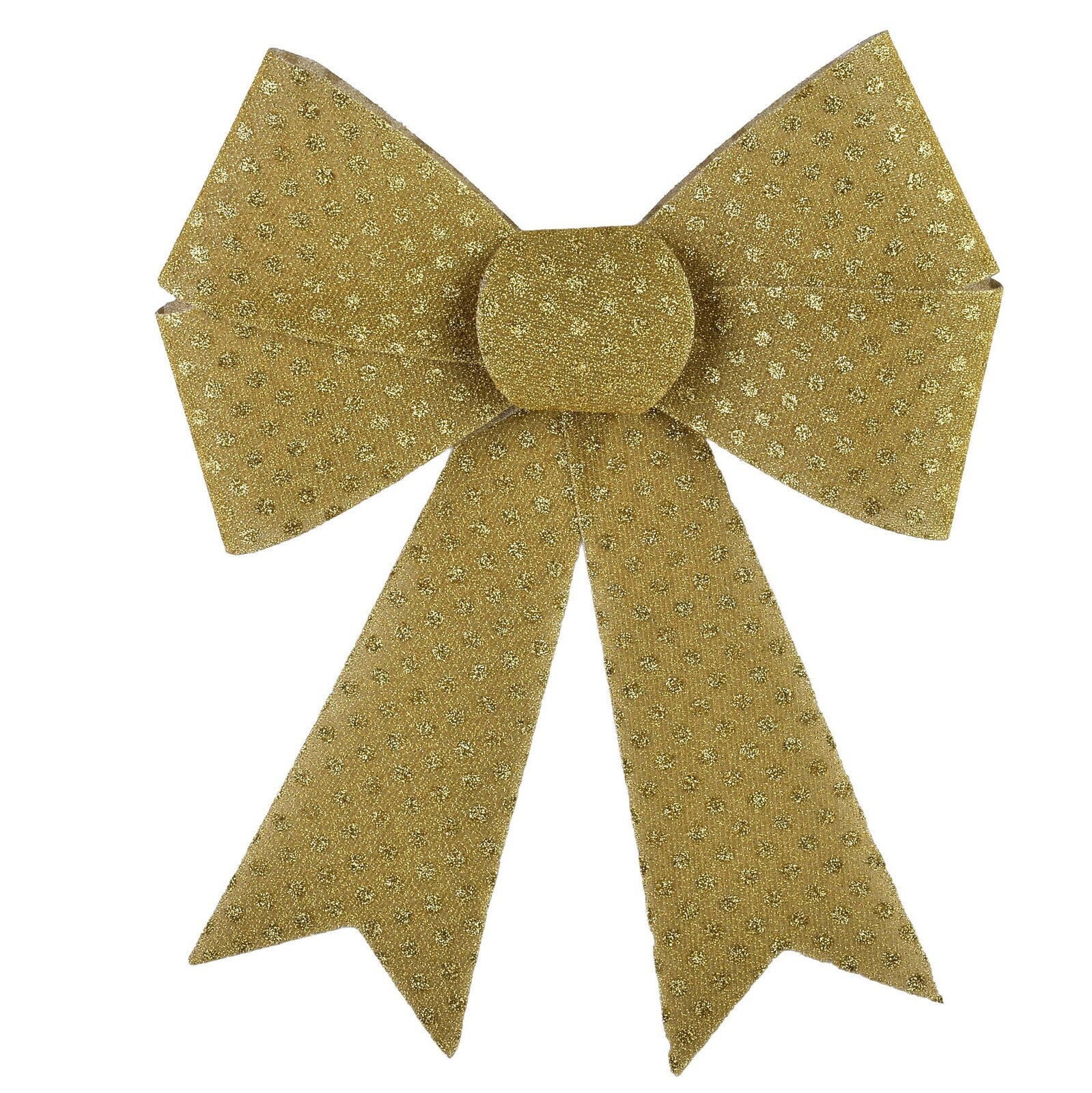 Vánoční dekorativní mašle Santa Lila 28x33 cm zlatá