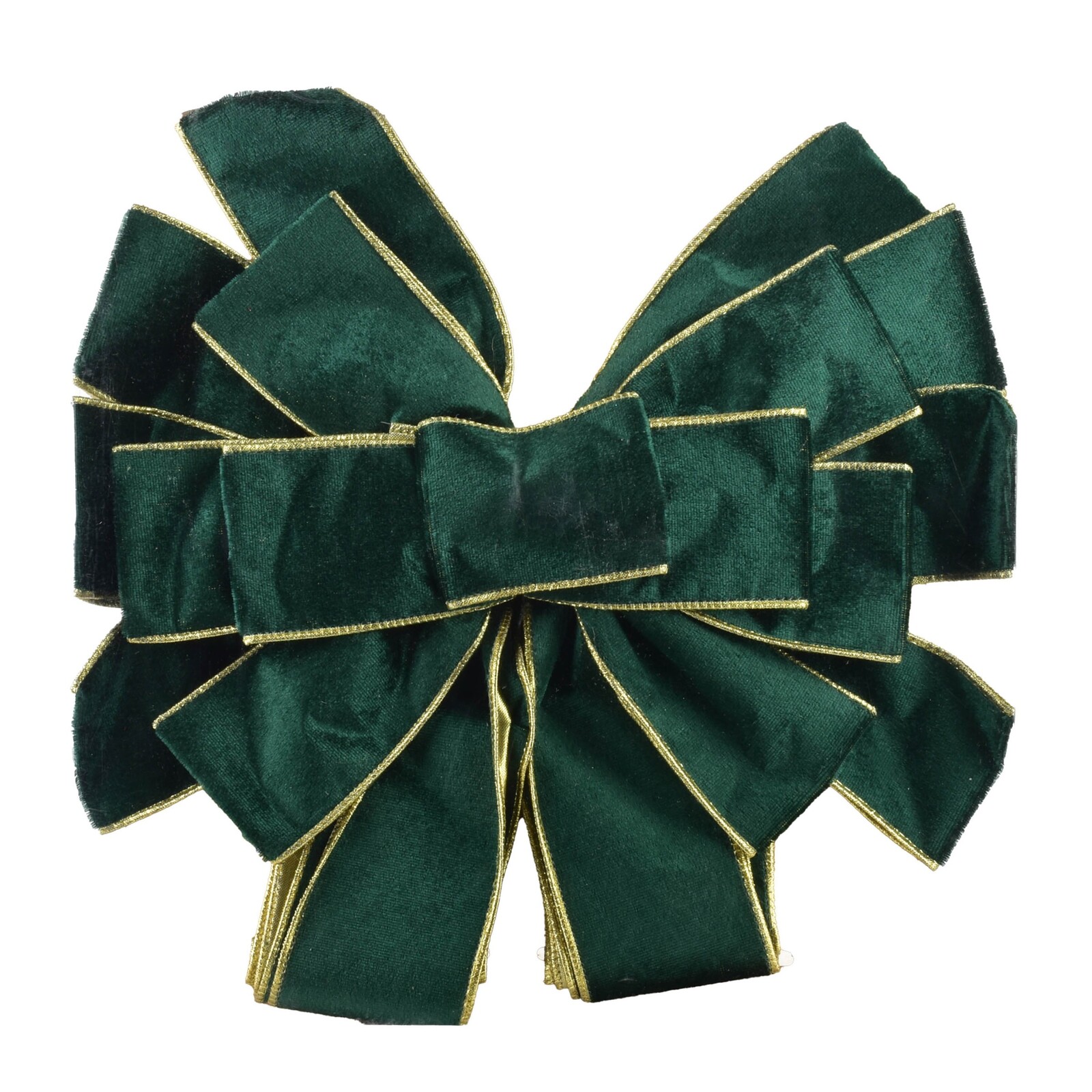 Vánoční dekorativní mašle Santa Lila 32x130 cm láhvově zelená