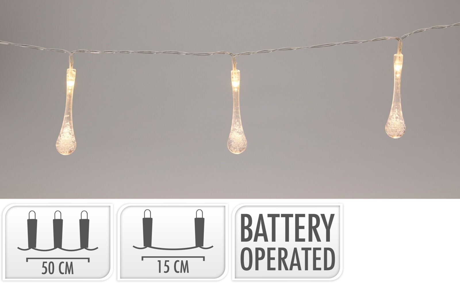 Vánoční LED světelná girlanda Onyx teplá bílá