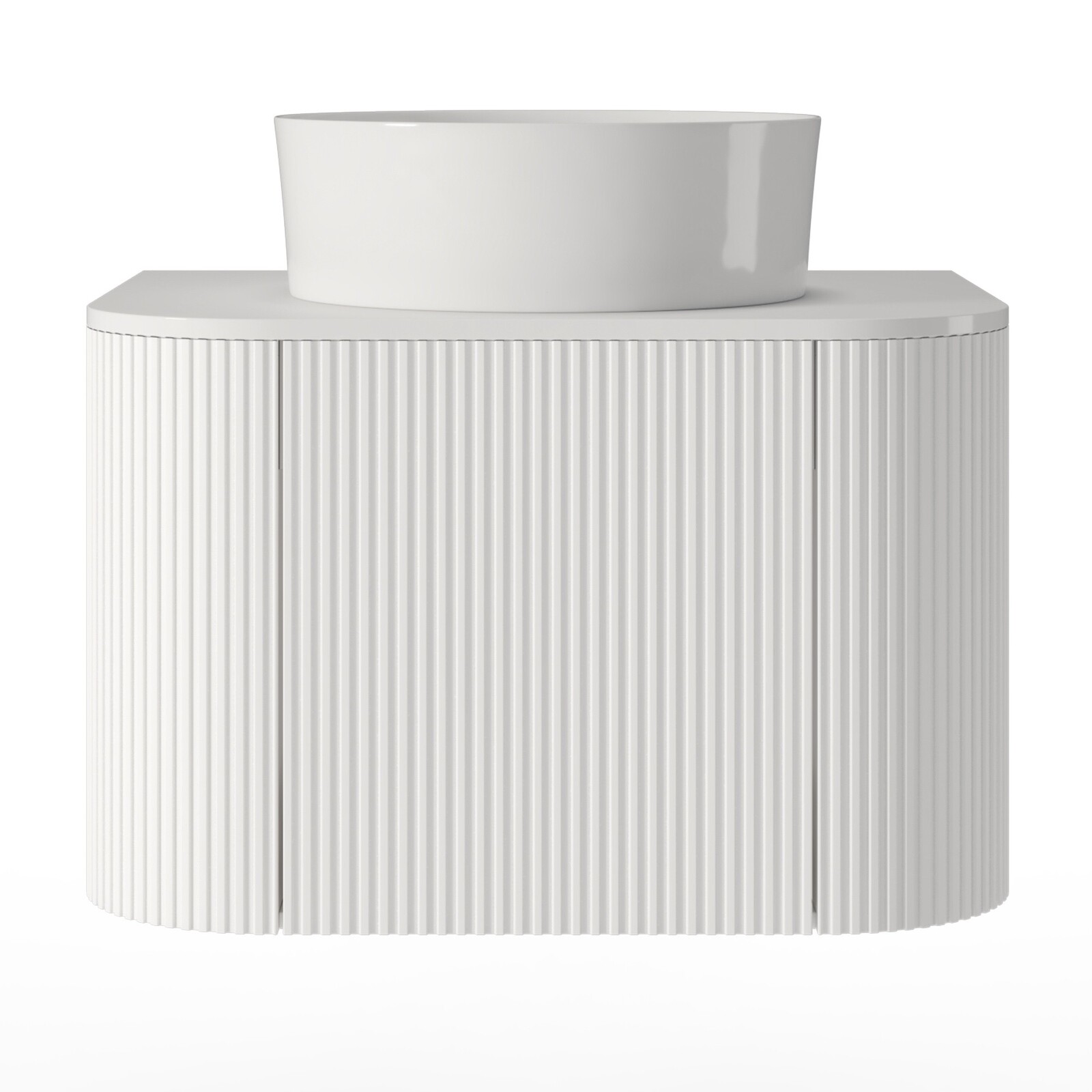 Závěsná skříňka Du Calme 60 cm s deskou a umyvadlem bílá