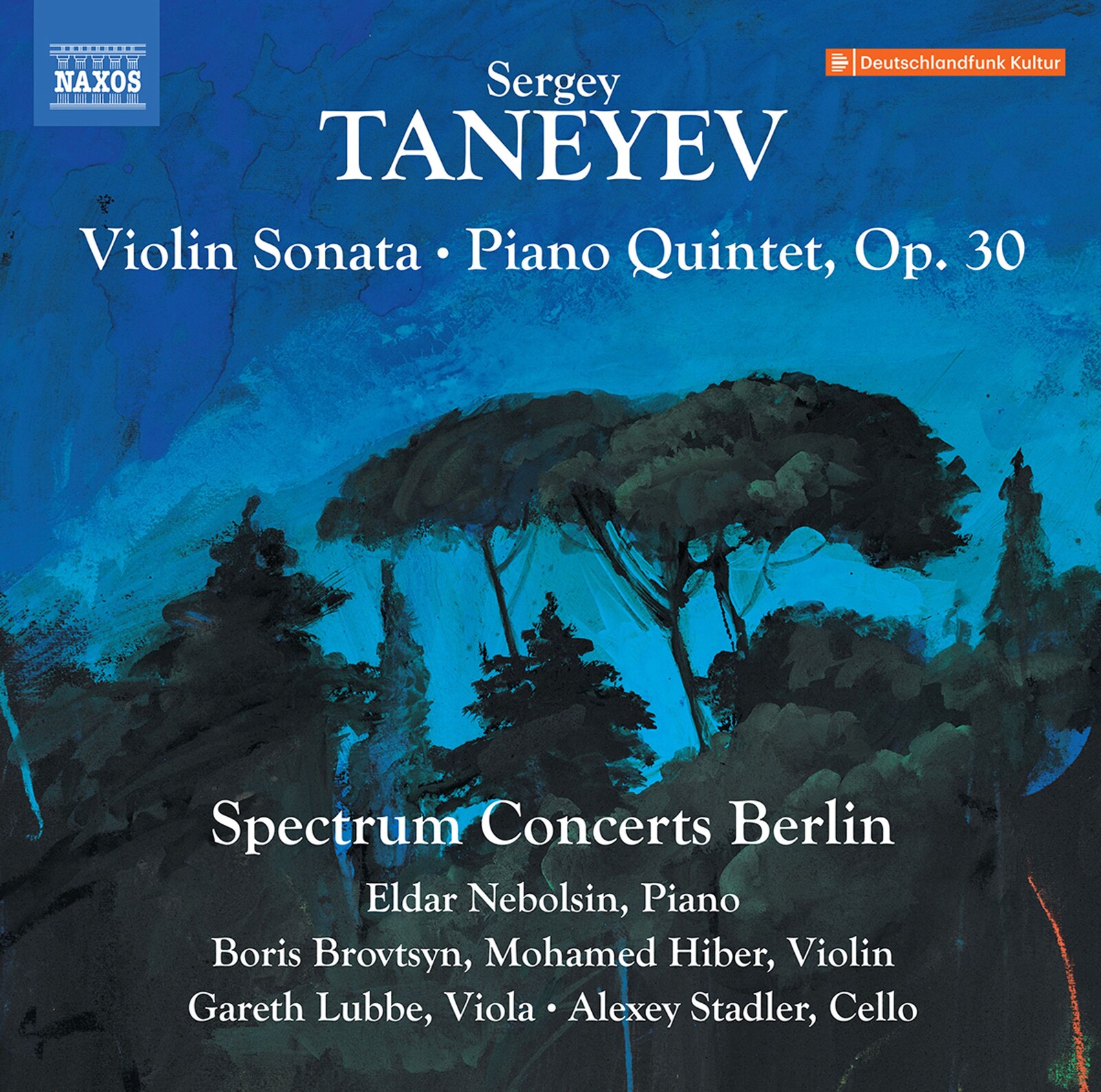 Spectrum Concerts Berlin, SERGEY TANEYEV: VIOLIN SONATA; PIANO QUINTET, OP. 30, CD