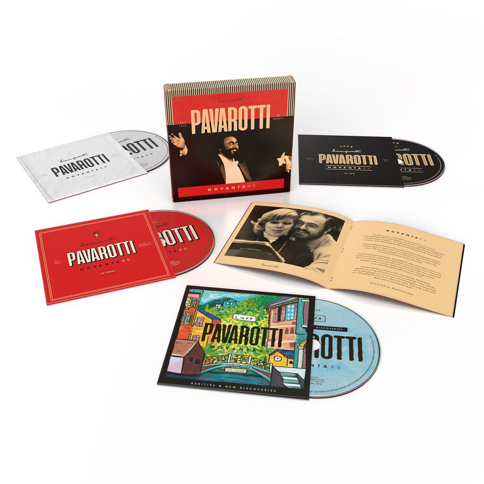 Luciano Pavarotti, NOVANTA, CD