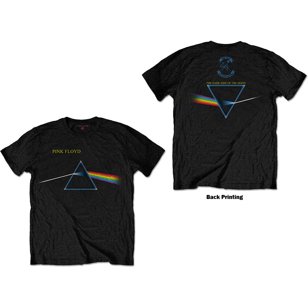 Pink Floyd tričko Dark Side of the Moon Flipped Čierna M