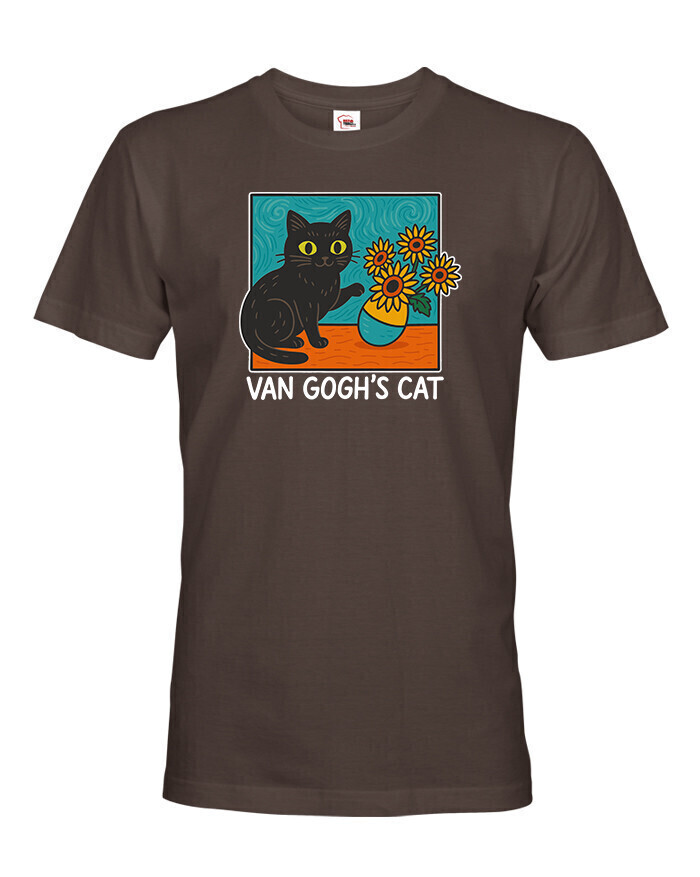 Pánské tričko Van Gogh's Cat