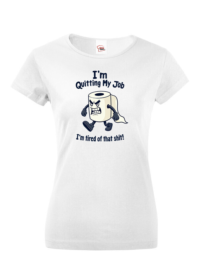 Dámske vtipné tričko s toaletným papierom