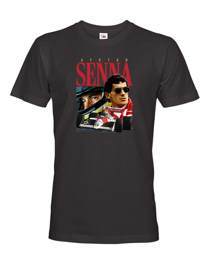 Pánské tričko s potlačou Ayrton Senna -  tričko pre milovníkov F1