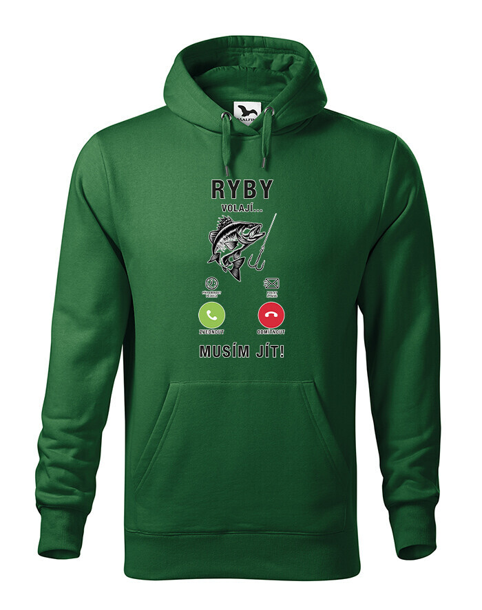 Pánska mikina Ryby volajú