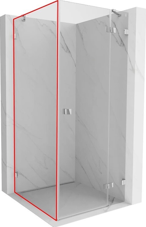 MEXEN - LUNAR walk-in 80x200 cm 8mm transparent ľavá 830-080-000-00-00-L