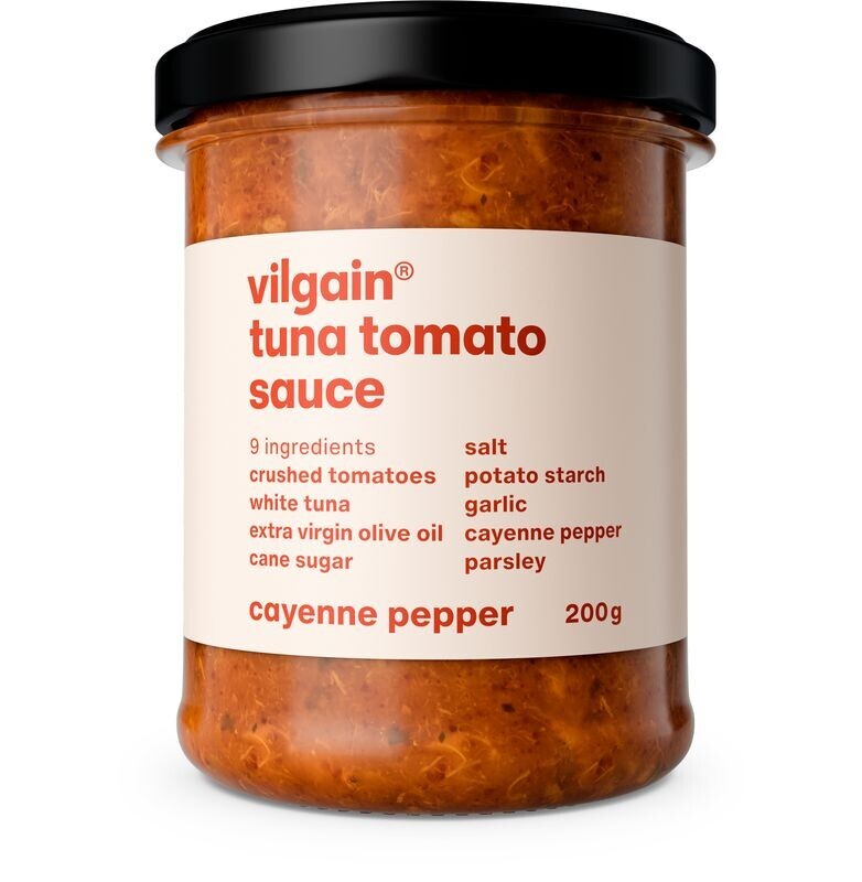 Vilgain Paradajková omáčka s tuniakom – kajenské korenie 200 g