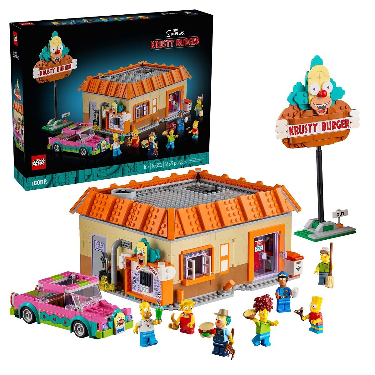 LEGO® Icons™ 10352 The Simpsons™: Krusty Burger
