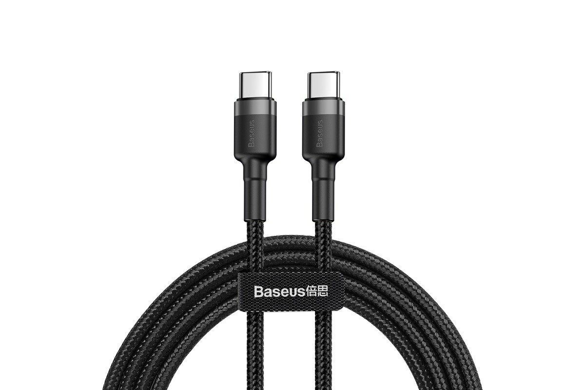 Baseus napájací kábel USB-C na USB-C 60W - 1 meter, čierno šedý