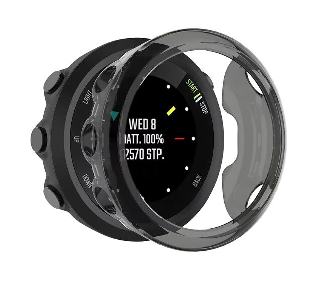 Silikónový rámček pre Garmin Forerunner 45 - čierny