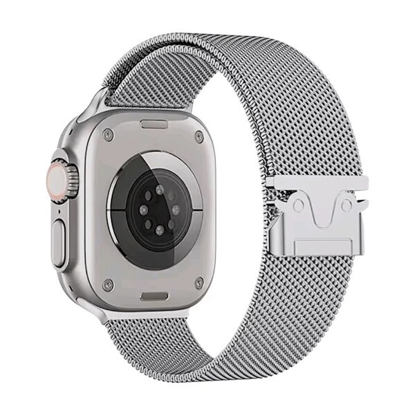 Milanese band se sponou pre Apple Watch - Strieborný lesklý, 38mm, 40mm, 41mm