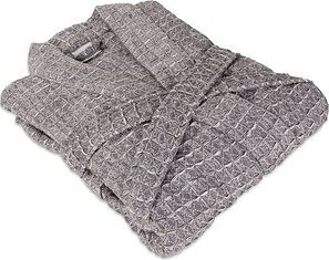 Möve Waflový župan CHARCOAL sivý, M+