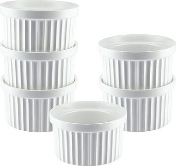 Ruhhy 25705 Zapékací keramická miska 6 ks, bílá