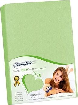 BELLATEX JERSEY prestieradlo 200 × 220, jarno zelené