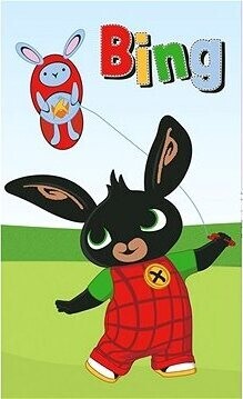 Carbotex Detský uterák Zajačik Bing Púšťanie šarkana, 30 × 50 cm