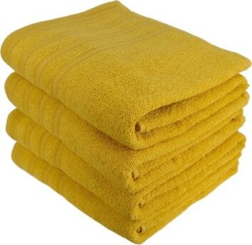 DOMMIO Uni Súprava froté osušiek 70 × 130 cm 4 ks žlté