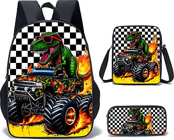 Excellent Školní sada 3 ks - Zelený dinosaurus