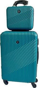 BERTOO cestovný kufor Milano – zelená sada 2 v 1