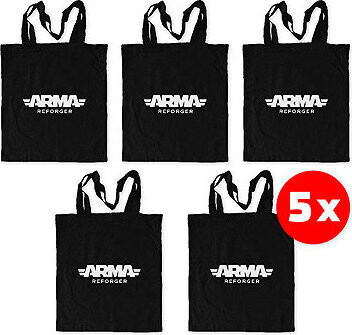 Arma Reforger Eco – Friendly Shopping Bag Black 5 ks – taška