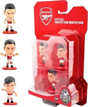 Futbaloví hráči Arsenal FC: Team Booster 2023/24 – 3 zberateľské figúrky 5 cm