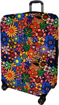 Kufryplus Obal na kufor Z121 Kvety L