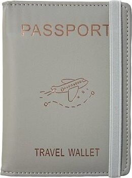 Kufryplus Puzdro na pas a karty s RFID ochranou WGK03 sivá