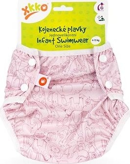 XKKO Jednoveľkostné dojčenské plavky Safari Mesa Rose