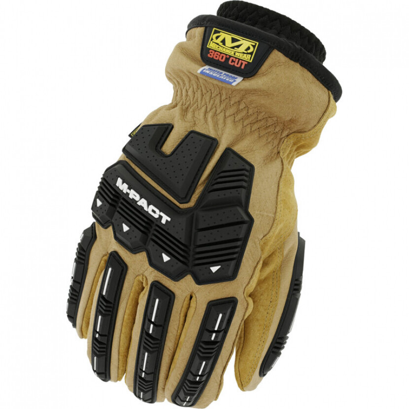 Rukavice Mechanix Wear Insulated M-Pact Lthr Driver F8-360 - coyote-čierne, S