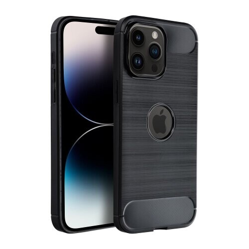 Puzdro Carbon Lux TPU iPhone 17 Pro Max - čierne