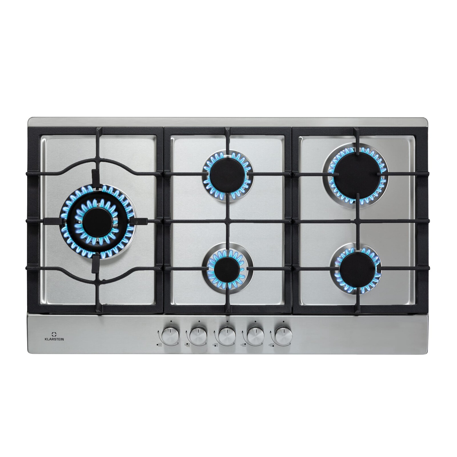 Klarstein Ignito Chef Edition, plynová varná doska, 5 Sabaf horákov, 5 zón, sklokeramika