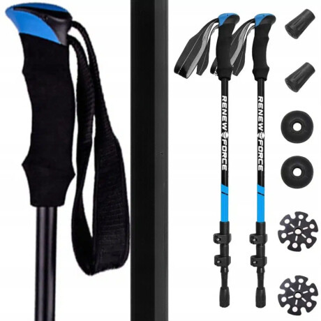 MG Nordic Walking trekingové palice 65 -135 cm, modré