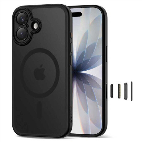 Tech-Protect MagPeak MagSafe CC kryt na iPhone 17, čierny