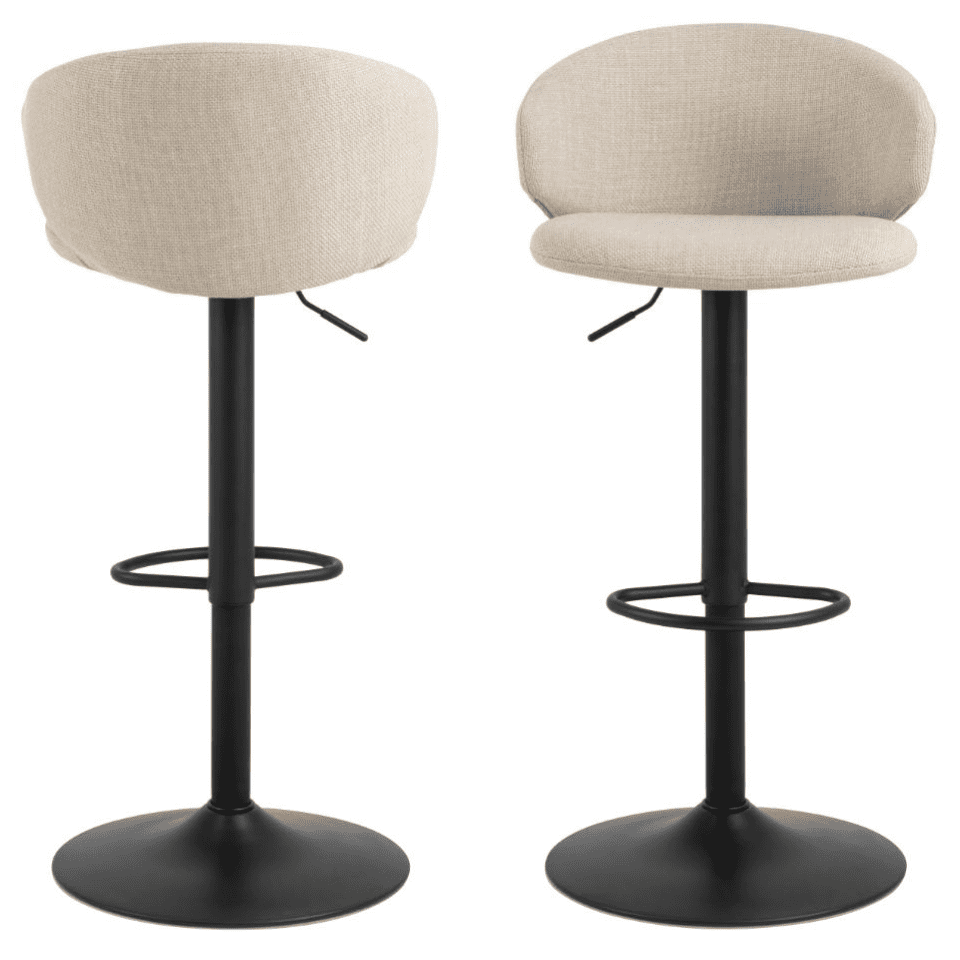 Barová židle Ella béžová/černá