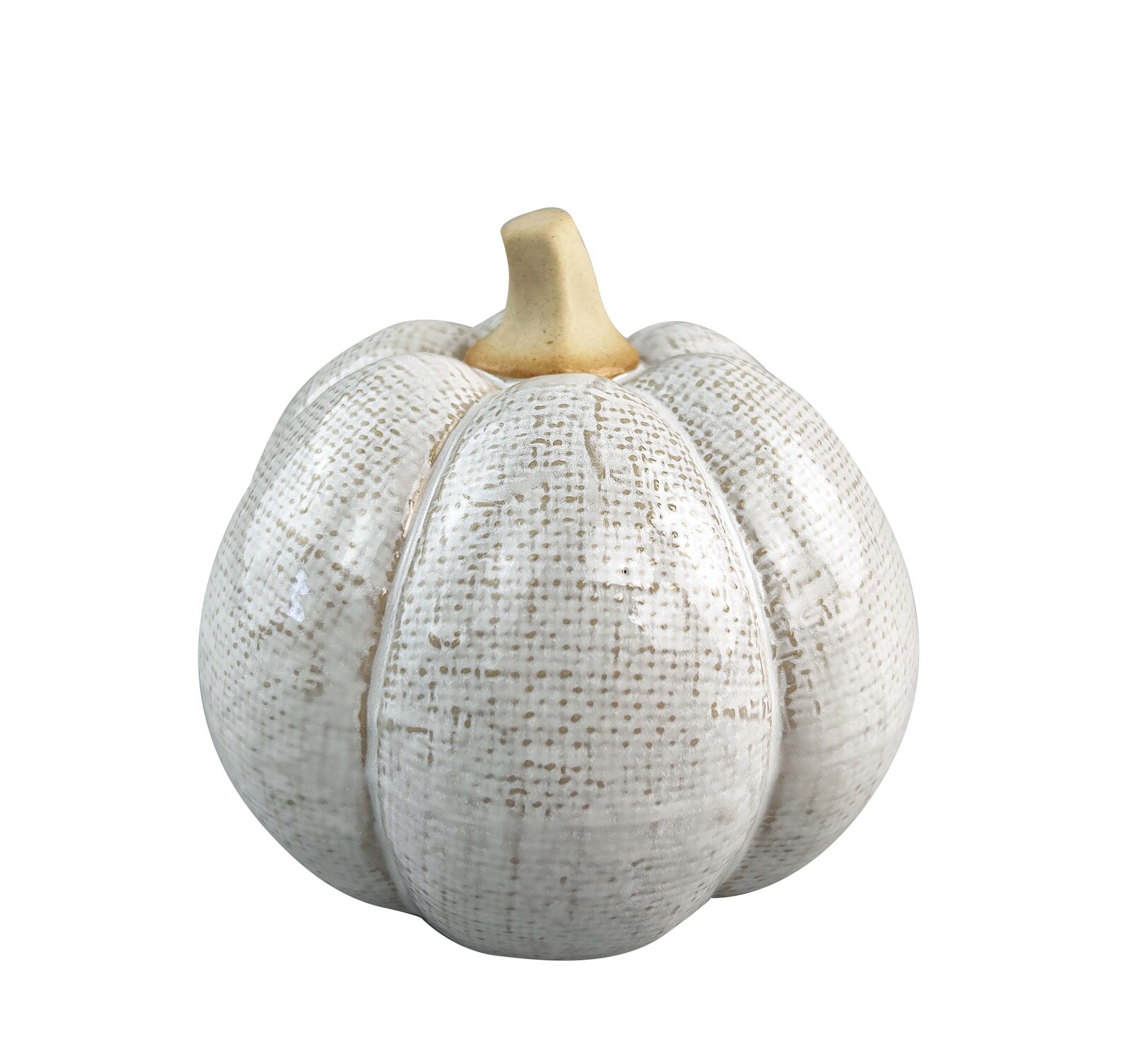 Keramická dýně MAVE 12,2x10,4 cm béžová